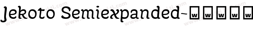 Jekoto Semiexpanded字体转换